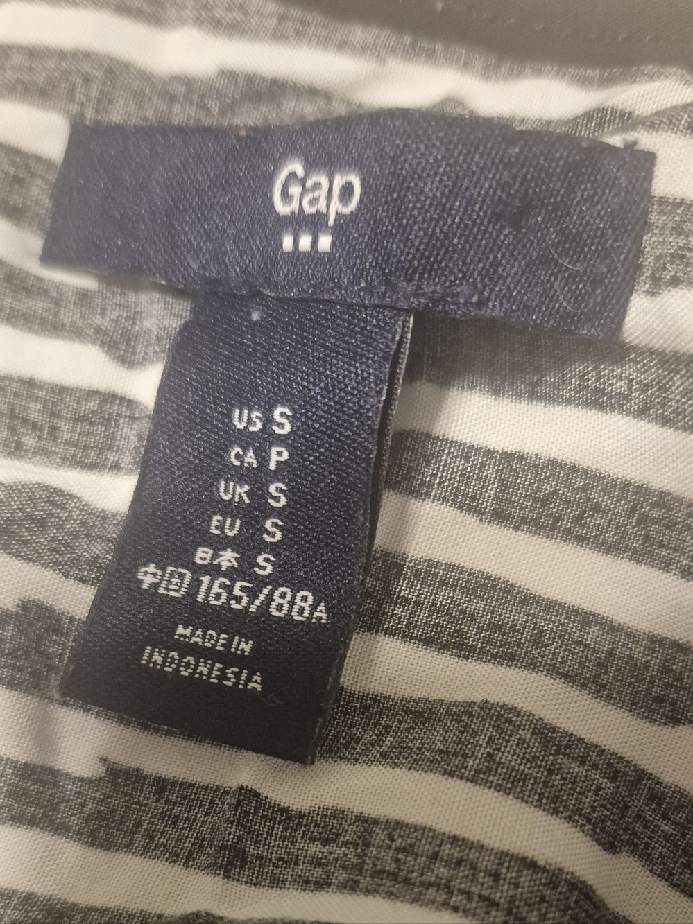 Gap Striped Black and White Tank Top - Women - Picture 5 of 6